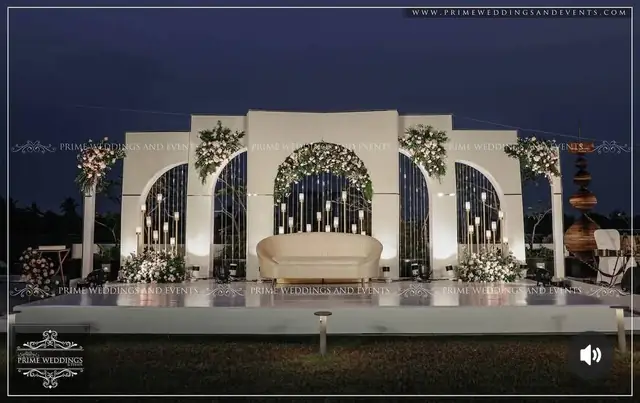 Architectural backdrop corporate gala Udaipur