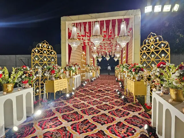 Royal sofa stage decoration Udaipur